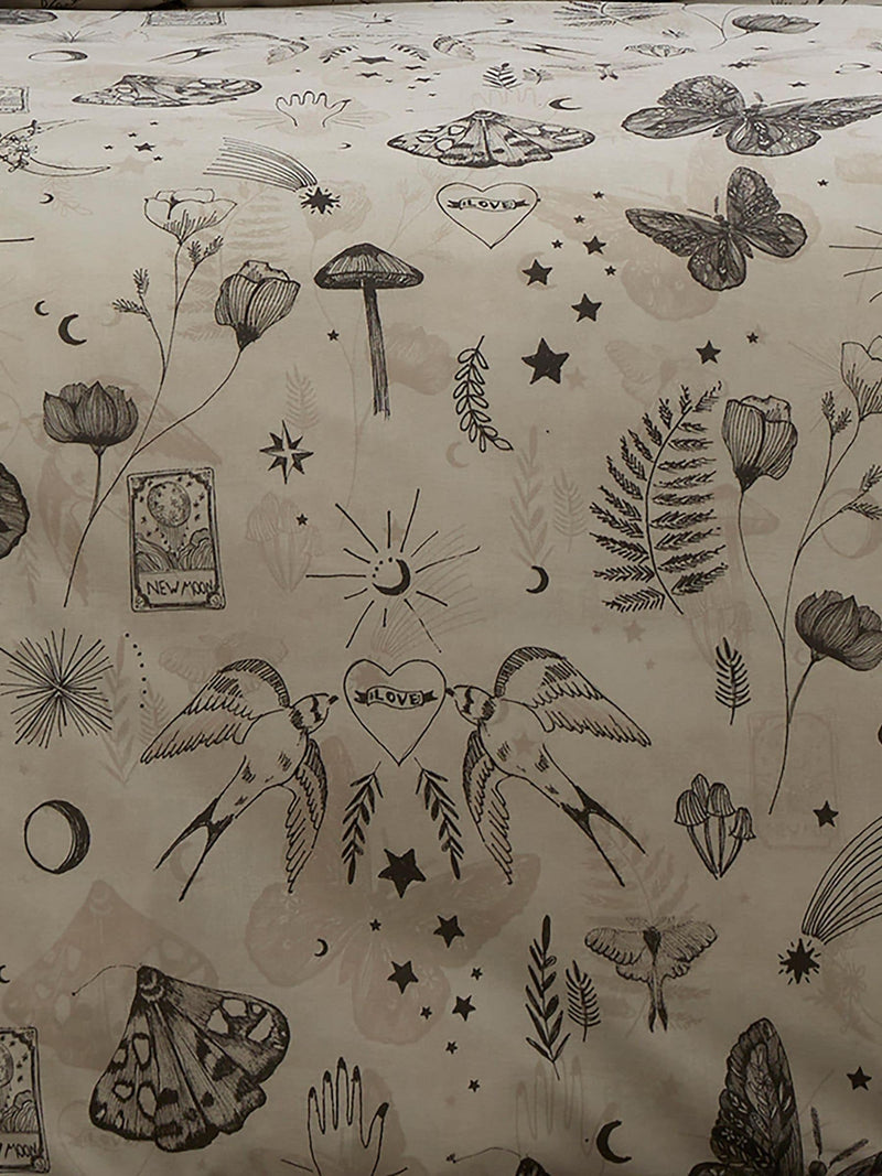 Fusion Grey Celeste Reversible Duvet Cover Set - British product