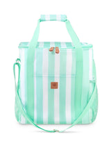 Bayside Mint Whitesands Stripe Tote Cool Bag