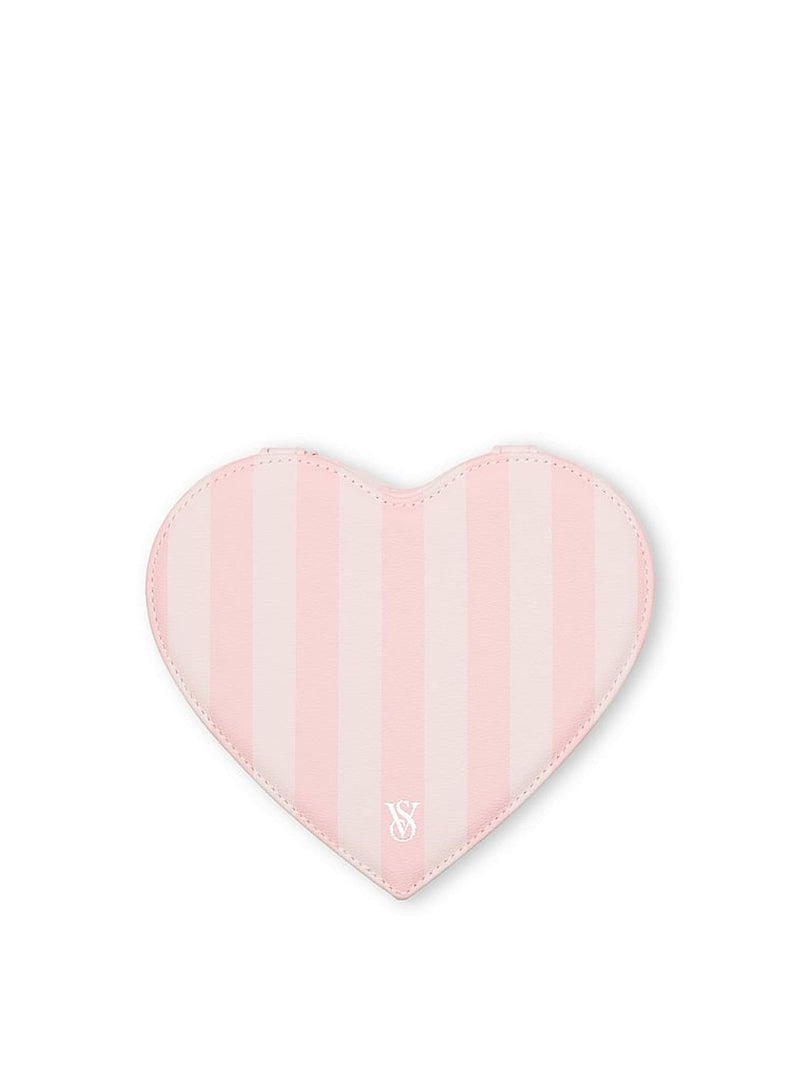 Heart-Shaped Jewellery Box with Four Ring Slots and Two Storage Compartments