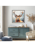 Charlotte Oakley stag wall art 55cm x 55cm - British product