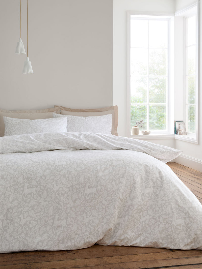 Natural Woodland Reversible Duvet Cover Set - British product