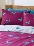 Their Nibs plum hummingbird duvet cover set (British brand)
