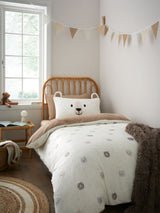 Catherine Lansfield Natural Cosy Bear So Soft Duvet Cover Set