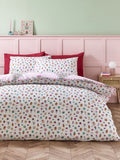 Catherine Lansfield Pink Christmas duvet cover set - British product