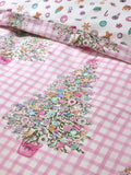 Catherine Lansfield Pink Christmas duvet cover set - British product