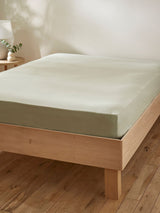 Martex Pistachio Green Touch Of Linen Fitted Sheet
