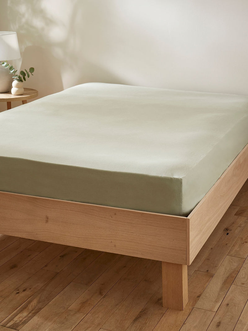 Martex Pistachio Green fitted sheet, imported from the UK