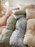 Martex Seashell Pink Touch Of Linen Duvet Cover Set