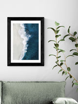 East End Prints Black Ocean Aerial by Oh Fine Wall Art Print