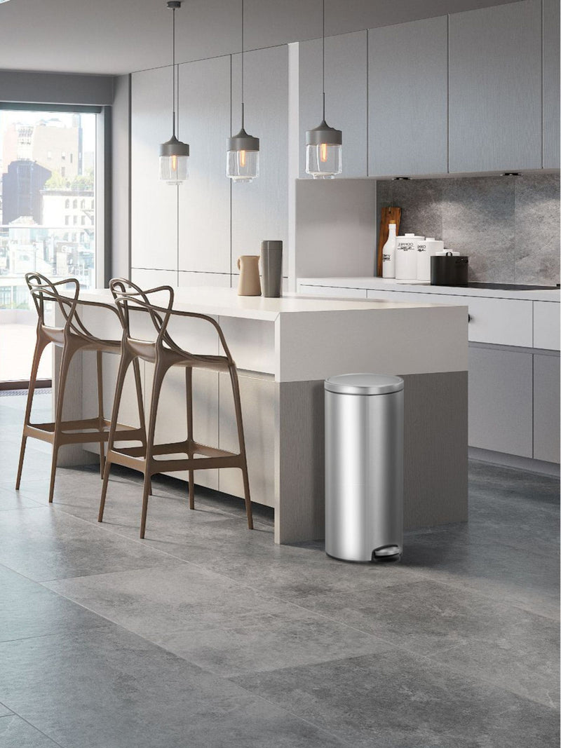 Eko Stainless Steel Eva Kitchen Bin 30L - British product