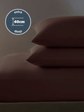 Silentnight Deep Plum fitted sheet 40cm (British brand)