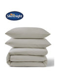 Silentnight Light Grey Pure Cotton Duvet Set (British brand)