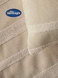 Silentnight Natural Textured Waffle Duvet Cover Set (British brand)