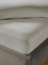 Silentnight Pure Cotton Light Grey 40cm Extra Deep Fitted Bed Sheet