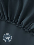 Silentnight Indigo Cotton Rich T180 Washed Fitted Sheet (British brand)