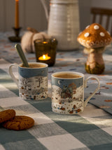 Sophie Allport Soft Teal Paws & Pumpkins Mug Standard 275ml