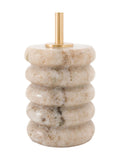Gallery Home Set of 2 Natural Marble Candle Sticks