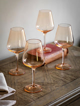 Gallery Home Amber Set of 4 Wine Glasses