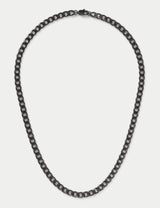 M&S Waterproof Stainless Steel Gunmetal Chain Necklace 50mm