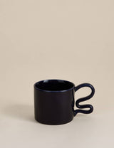 Wiggle Handle Stoneware Mug