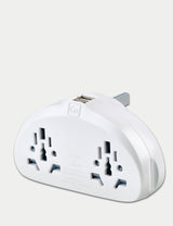 World-UK Travel Adaptor Duo with USB Universal Travel Adapter