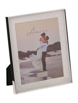 Widdop Silver Amore Silverplated Box Frame with Crystals 8 x 10 Photo Frame