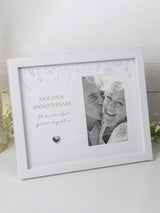 Widdop White Amore Golden Anniversary Photo Frame 4 x 6
