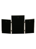 Amore by Juliana silver triple photo frame with Mr & Mrs design, 22cm x 40cm x 1cm (British brand)