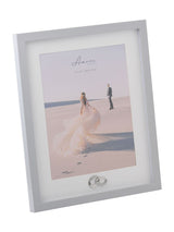 Amore by Juliana Widdop Grey Portrait Photo Frame with Rings Icon 8 x 10