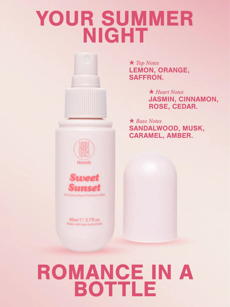 The Fox Tan Pink Everywhere Perfume & Body Mist 80ml (British brand)