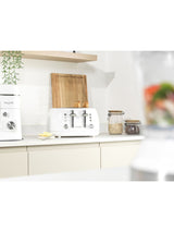 Salter White Boston 4 Slice Toaster