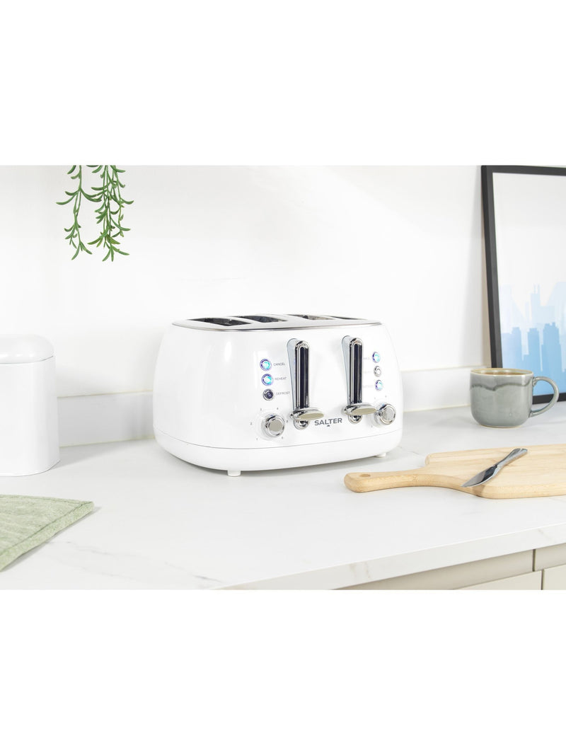 Salter White Boston 4 slice toaster (British brand)