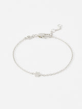 Oliver Bonas Milo Paw Print Silver Chain Bracelet