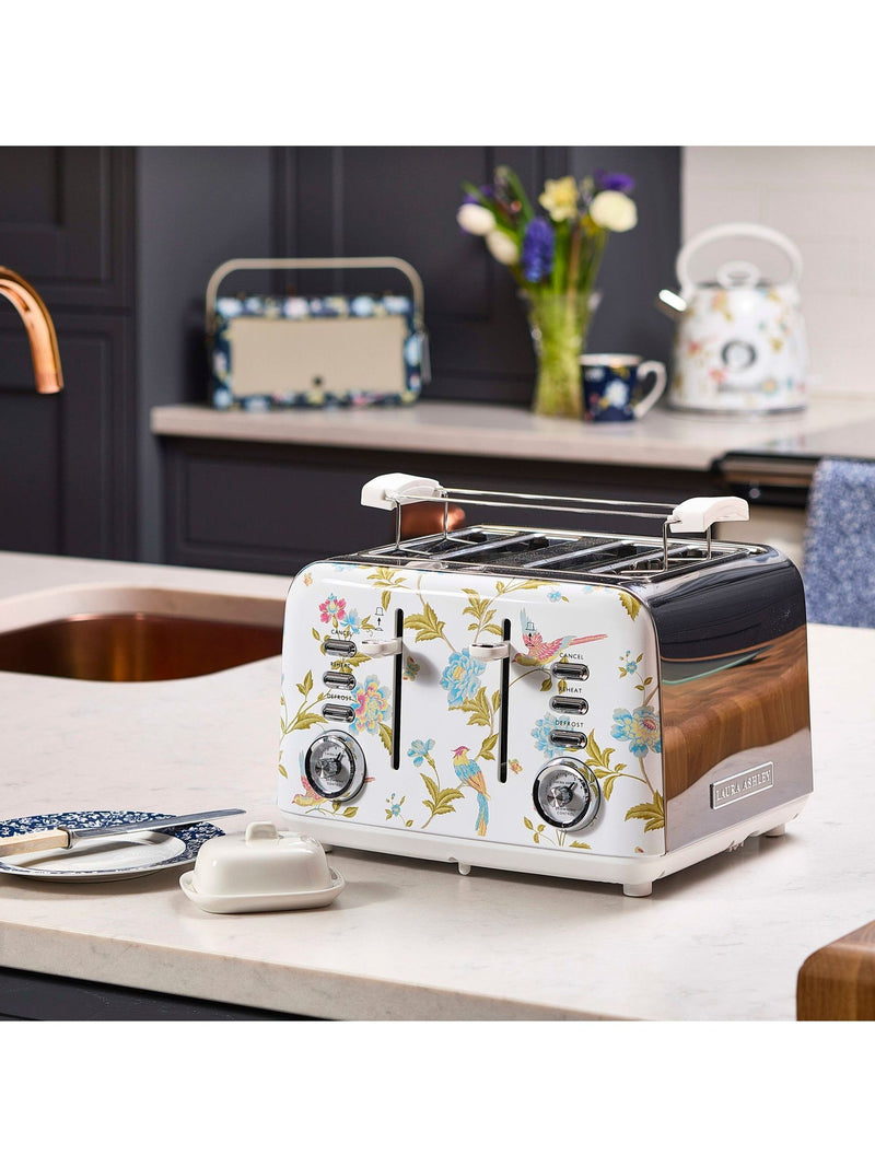 Laura Ashley Elveden White 4-Slice Toaster, UK version