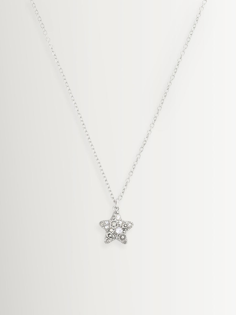 COACH Silver Tone Signature C Pavé Star Boxed Jewelry Set