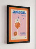 We Are Proper Good Orange Aperol Spritz art print (British brand)