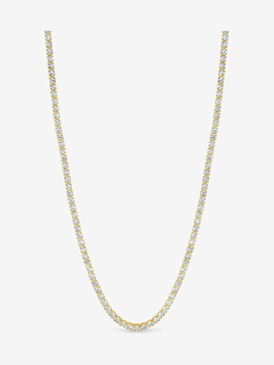 Jon Richard Gold Tone Cubic Zirconia Round Tennis Necklace 16 Inch