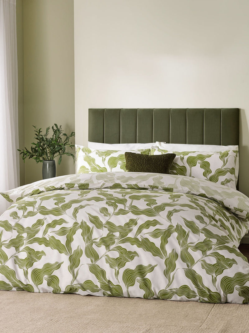 HÖEM Olive Lauro reversible duvet cover set, UK version