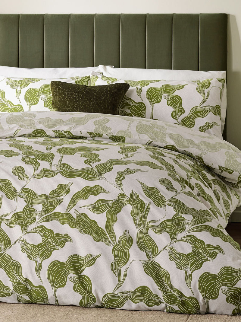HÖEM Olive Lauro reversible duvet cover set, UK version