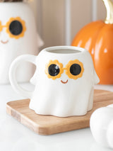 Something Different White Groovy Ghost Ceramic Mug 500ml