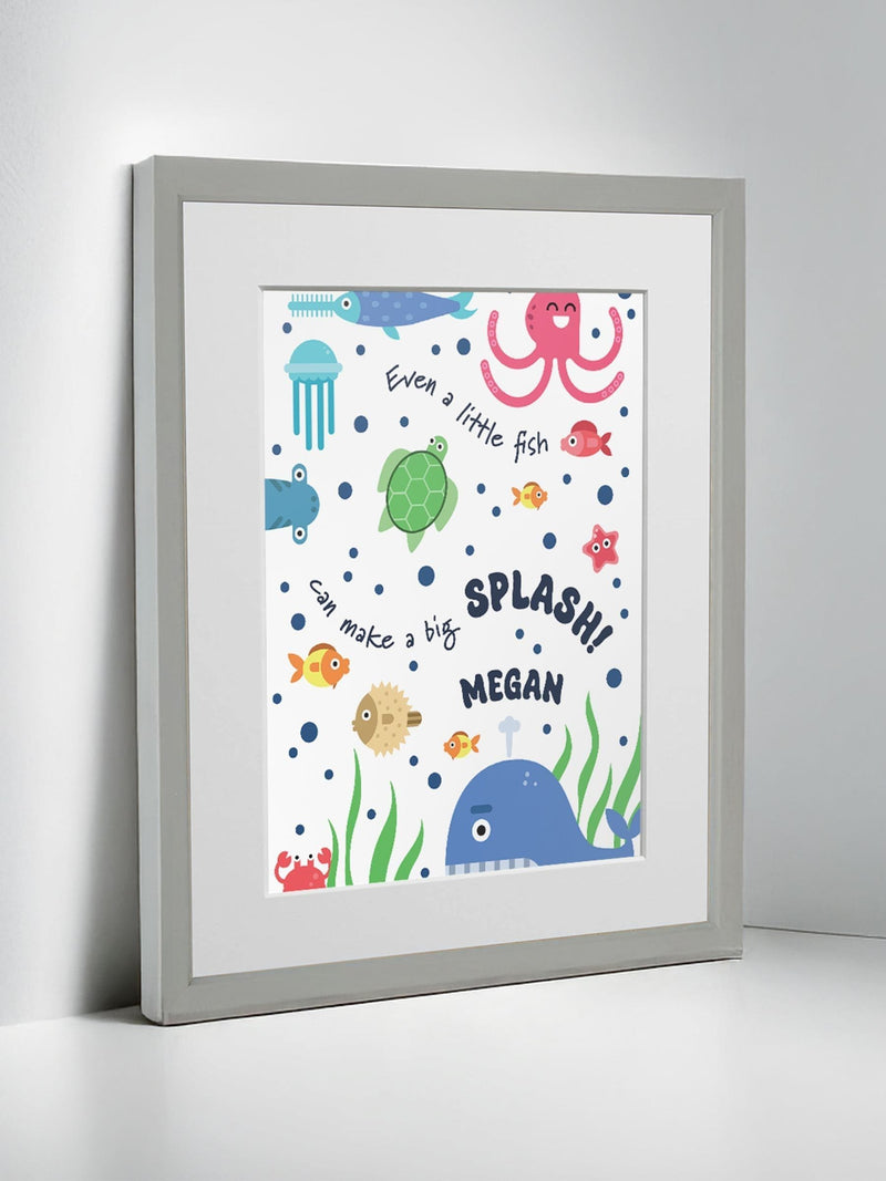 Jonnys Sister Under the Sea framed print 12x10 inches, imported from the UK