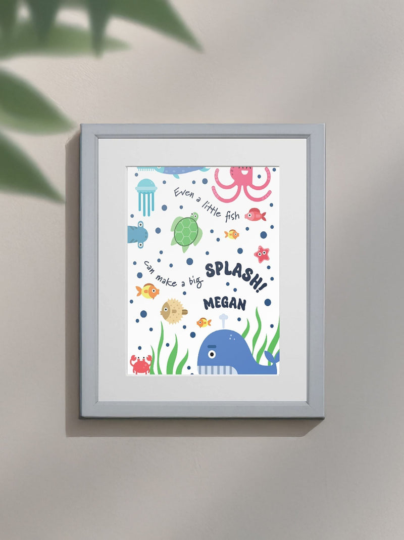 Jonnys Sister Under the Sea framed print 12x10 inches, imported from the UK