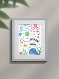 Jonnys Sister Under the Sea framed print 12x10 inches, imported from the UK