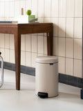 Brabantia Soft Beige NewIcon pedal bin 12L - British product