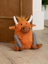 Furn Ginger Angus Highland Cow Door Stop 25cm
