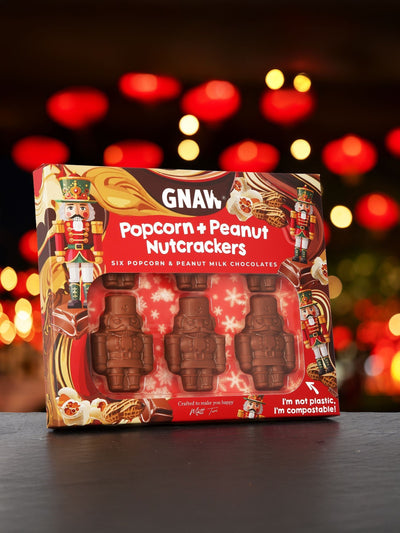 Gnaw Popcorn Peanut Mini Nutcracker Chocolate Gift Set