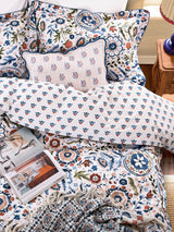 Joules Navy Multi Festival Flowers Duvet Cover and Pillowcase Set