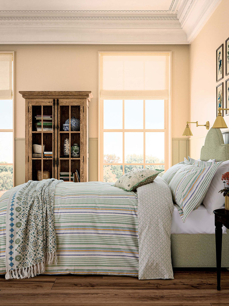 Joules Green Country Tiles Bed Set
