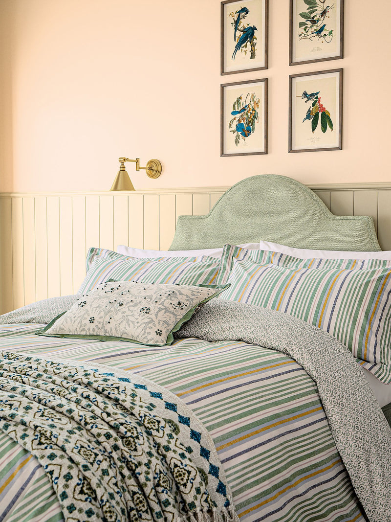 Joules Green Country Tiles Bed Set