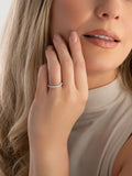 Beaverbrooks white 9ct gold diamond ring - British product